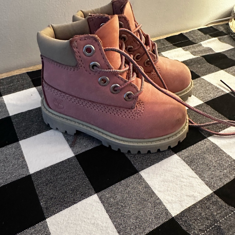 Pink Toddler Timberland Boots